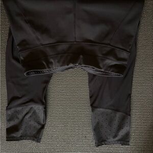 Black Athleta Leggings with Mesh Detail 7/8 length